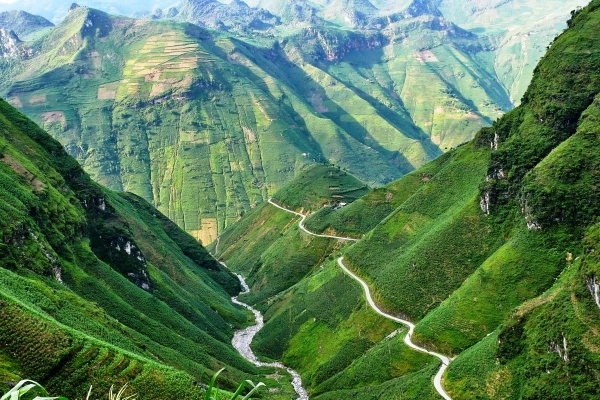 La route du Bonheur et le col Ma Fi Leng