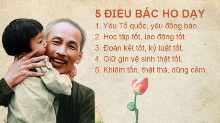 5 enseignements et lettre de Ho Chi Minh aux élèves vietnamiens